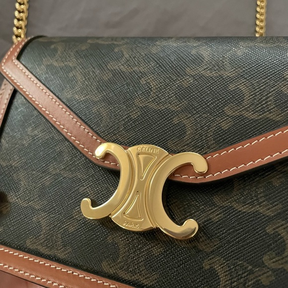 SOLD 🏆Celine triomphe  Wallet on chain - Picture 5 of 14